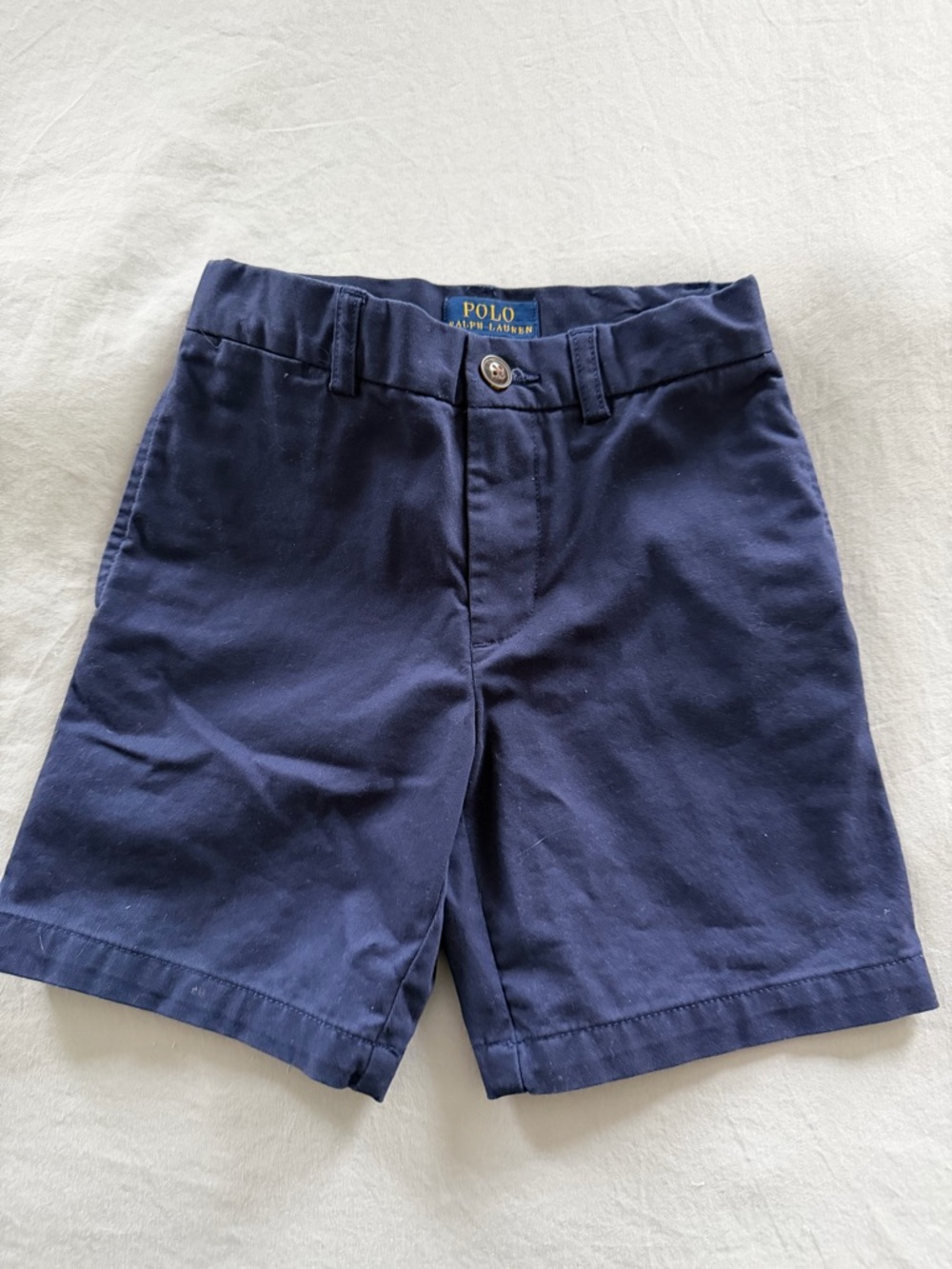 Polo by Ralph Lauren Navy Kids Cotton Chino Shorts